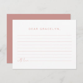 LEAH Pastel Kinder-Zeitkapsel Umschließungskarte Begleitkarte