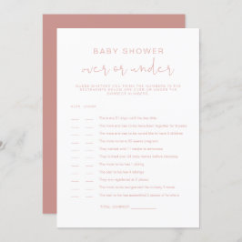 LEAH Pastel Pink unter dem Kinderduschspiel Einladung