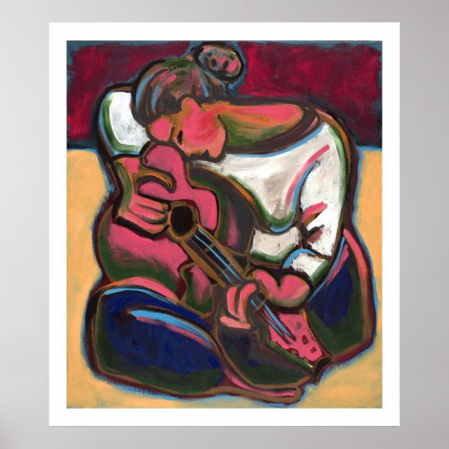 Leah Plays Guitar Poster (Vorne)