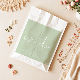 LEAH Vibranding Pastel Grüner Frühling wir Hochzei Geschenktütchen