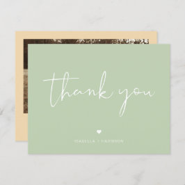 LEAH Vibranel Pastel Hübsches Foto Danke Karte