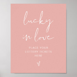 LEAH Vibrannte Pastel Pink Bright Lucky in der Lie Poster