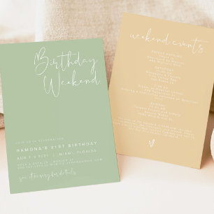 LEAH Vibrannte Pastel Spring Niedliche Geburtstag Einladung