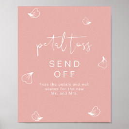 LEAH Vibrannte Pastel Wedding Petal Toss Absenden Poster