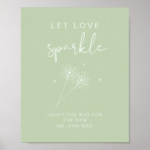 LEAH Vibrannte Pastel Wedding Sparkler abschicken Poster
