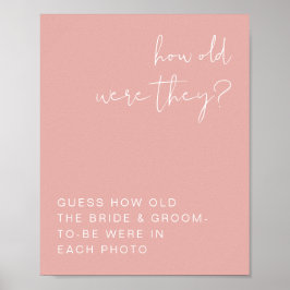 LEAH Vibranntes Pastellrosa Wie alt waren sie unte Poster