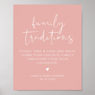LEAH Vibrant Pastel Family Traditionen Kinderdusch Poster