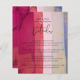 LeahG BUDGET Hochzeit Berry Red Lila Watercolor