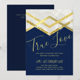LeahG Budget Navy Gold Art Deco Wedding