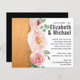 LeahG Budget Rose Gold Glam Wedding