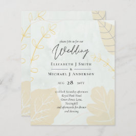 LeahG Budget Wedding Gold Gray Herbstlaube