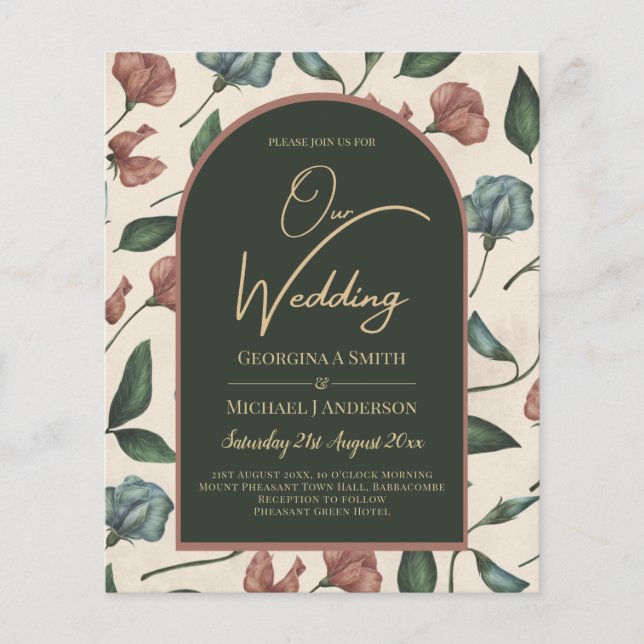 LeahG Emerald Green Terracotta Gold Hochzeit im He (Vorderseite)