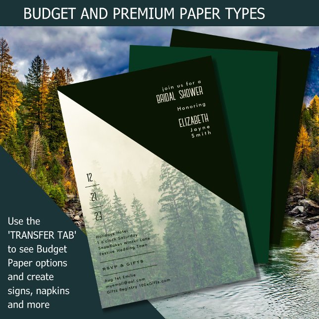 LeahG Forest Pine Winter Trees Brautparty (Von Creator hochgeladen)