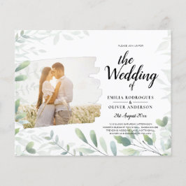LeahG Foto Overlay GREENERY Wedding Einladung Flyer
