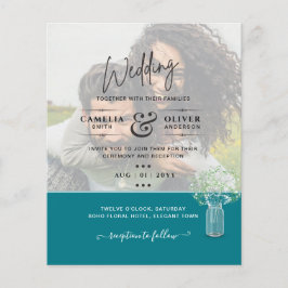 LeahG FOTO OVERLAY Gypsophila Wedding Einladung Flyer