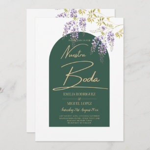 LeahG Green Lila Gold WISTERIA Wedding INVITE Einladung