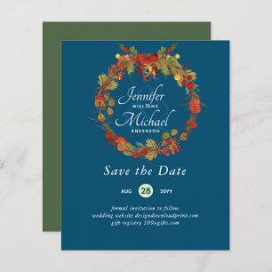 LeahG HAUSHALT Rett Dates Red Rustic Festive Kranz