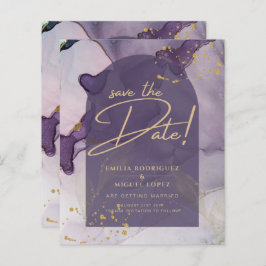 LeahG Ink Ombre Lila Lavender Gold Wedding