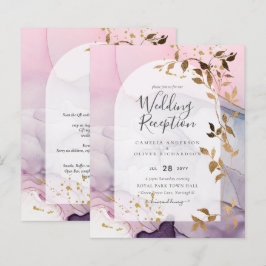 LeahG Ink Ombre Lila Pink Pink Gold Hochzeit