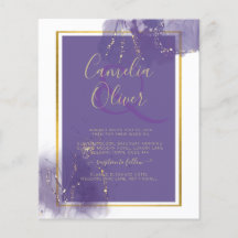 LeahG LILA GOLD Wedding Lavender ALCOHOL INK