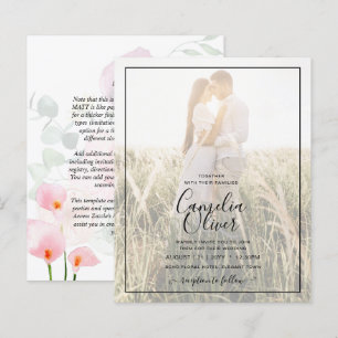 LeahG Pink Calla Lily Foto Overlay