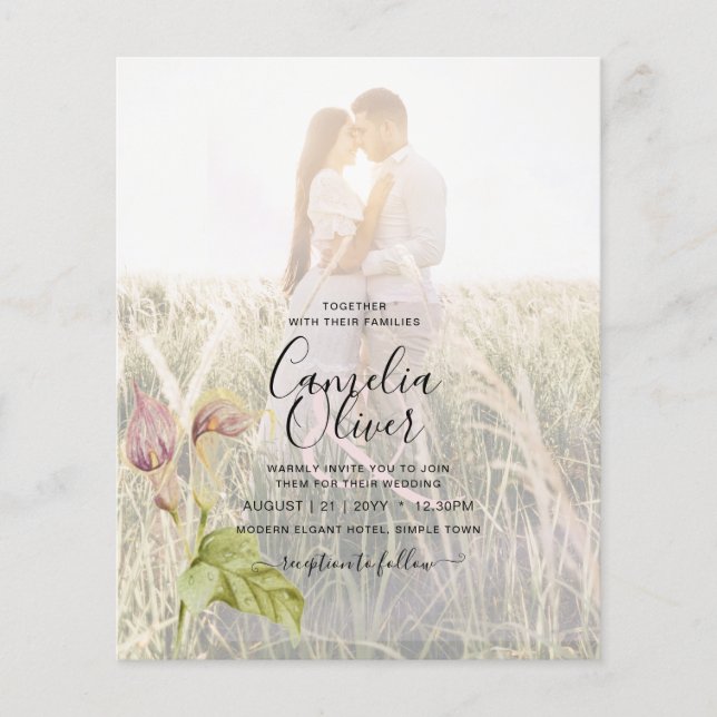 LeahG Pink Calla Lily FOTO Overlay (Vorderseite)