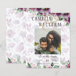 LeahG Plum Lila Berry Floral Wedding Winter