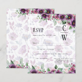 LeahG Plum Lila Berry Floral Wedding Winter