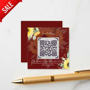 LeahG QR Code Hochzeitsdetails Beifügen UAWG Gesch Begleitkarte