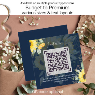LeahG QR Code Hochzeitsdetails Beifügen UAWG Gesch Begleitkarte