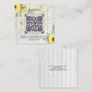 LeahG QR Code Hochzeitsdetails Beifügen UAWG Gesch Begleitkarte