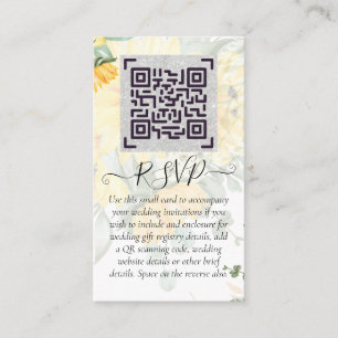 LeahG QR Code Hochzeitsdetails Beifügen UAWG Gesch Visitenkarte
