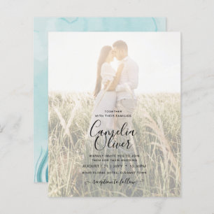 LeahG Sea Glass Ocean Coral Türkis Blue INVITE