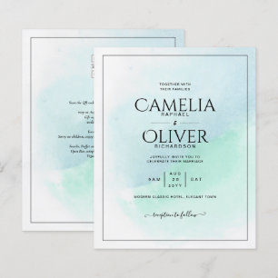 LeahG Sea Glass Türkis Aquamarin Blue Wedding INVI