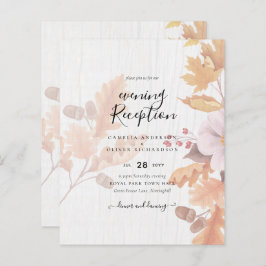 LeahG Terracotta Herbstlaubs Wedding Einladung