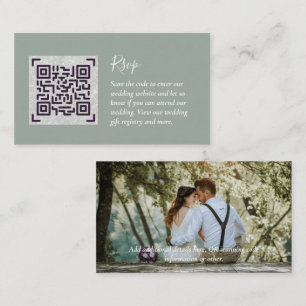 LeahG UAWG QR Code FOTO Details Hochzeitkarte Begleitkarte
