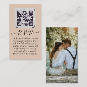 LeahG UAWG QR Code FOTO Details Hochzeitkarte Begleitkarte