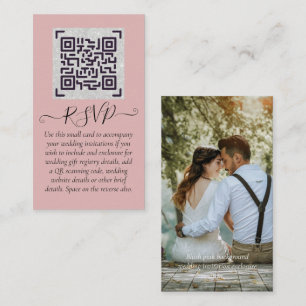 LeahG UAWG QR Code FOTO Details Hochzeitkarte Begleitkarte