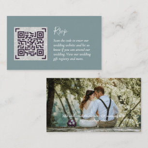 LeahG UAWG QR Code FOTO Details Hochzeitkarte Begleitkarte