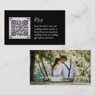 LeahG UAWG QR Code FOTO Details Hochzeitkarte Begleitkarte