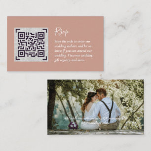 LeahG UAWG QR Code FOTO Details Hochzeitkarte Begleitkarte