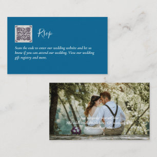LeahG UAWG QR Code FOTO Details Hochzeitkarte Begleitkarte