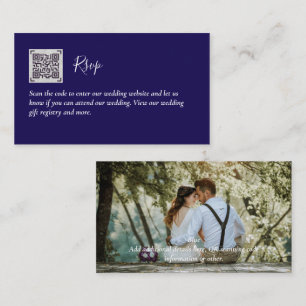 LeahG UAWG QR Code FOTO Details Hochzeitkarte Begleitkarte