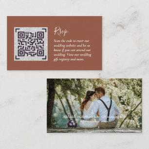 LeahG UAWG QR Code FOTO Details Hochzeitkarte Begleitkarte