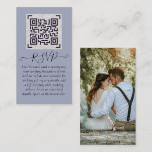 LeahG UAWG QR Code FOTO Details Hochzeitkarte Visitenkarte
