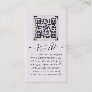 LeahG UAWG QR Code FOTO Details Hochzeitkarte Visitenkarte