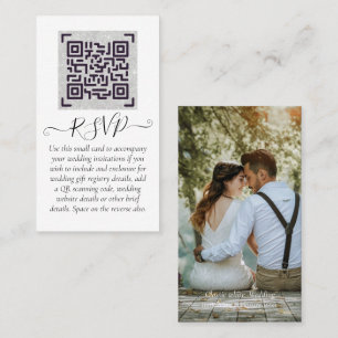 LeahG UAWG QR Code FOTO Details Hochzeitkarte Visitenkarte