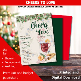 LeahG Winter Mulled Wine Brautparty Wedding Einladung