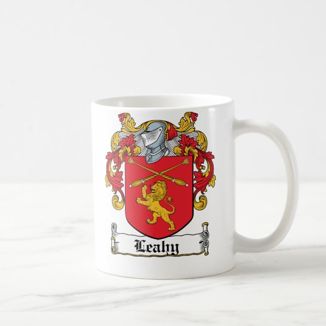 Leahy Familienwappen Kaffeetasse (Rechts)