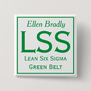 Lean Six Sigma Button mit Ihrem Namen